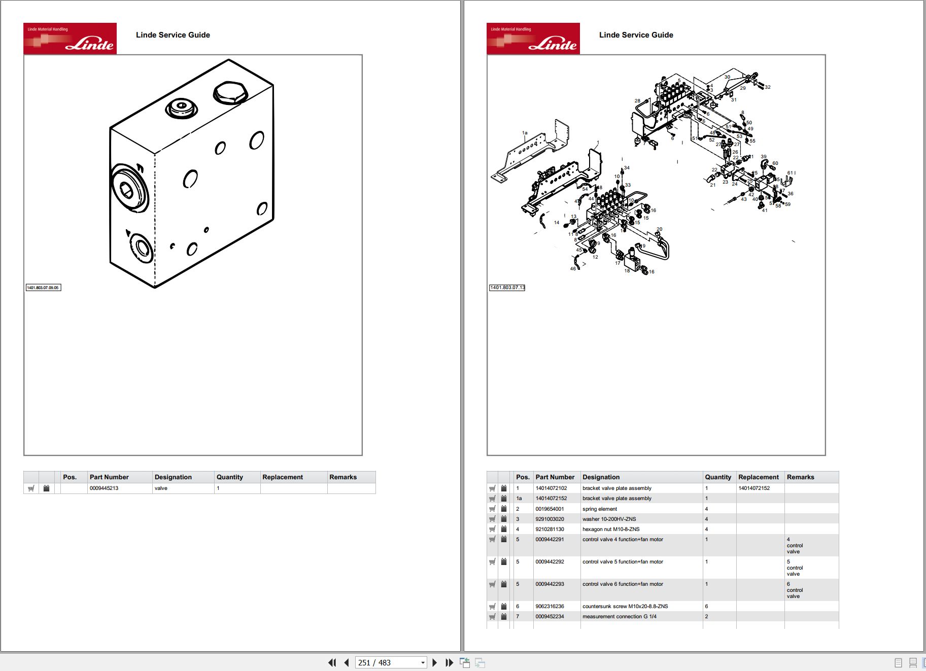 Linde Forklift H Series H1401 01 11.2023 Parts Catalog (2)