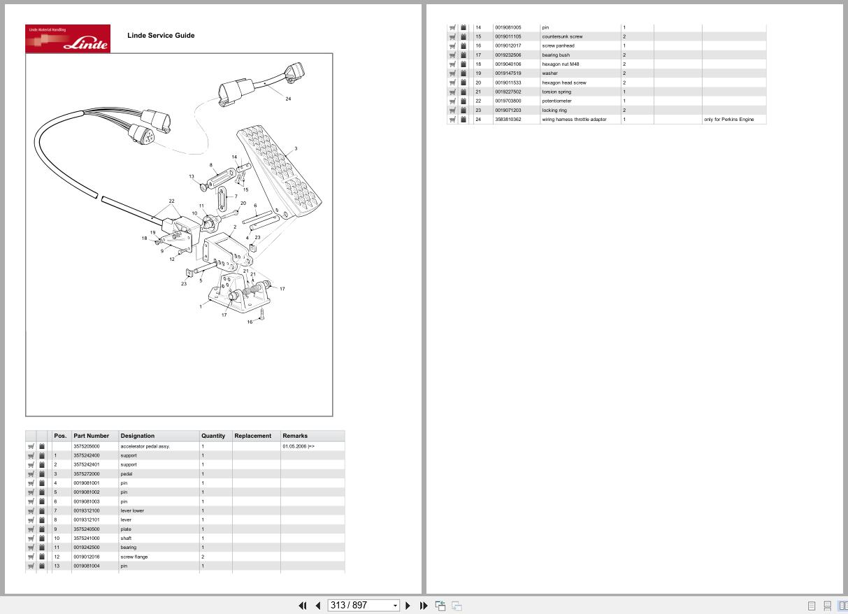Linde Forklift HT Series HT358 01 H160 H120 1200 H140 1200 H160 1200 Parts Catalog (2)