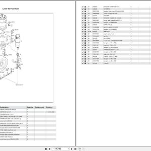 Linde Forklift K Series K010 01 K15 3 Parts Catalog (1)