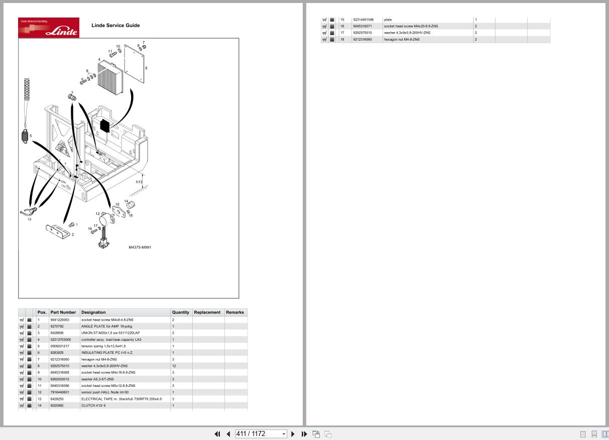 Linde Forklift K Series K5231 01 K K matic Parts Catalog (2)