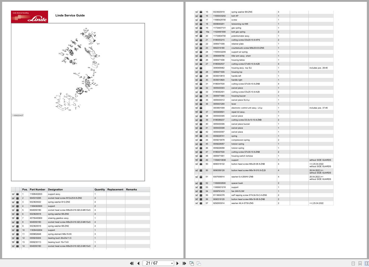 Linde Forklift L Series L1169 02 Parts Catalog (2)