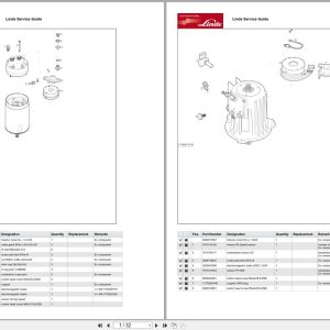 Linde Forklift L Series L1173-01 L14 EX 3G-L20i EX 3G Parts Catalog Linde Forklift L Series L1173 01 L14 Ex 3G L20I Ex 3G Parts Catalog (1)