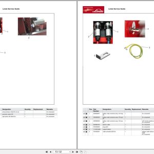 Linde Forklift L Series L1173-01 L14 EX 3G-L20i EX 3G Parts Catalog Linde Forklift L Series L1173 01 L14 Ex 3G L20I Ex 3G Parts Catalog (2)