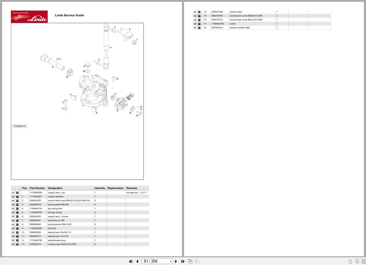 Linde Forklift L Series L1183 01 L14 01 Parts Catalog (2)