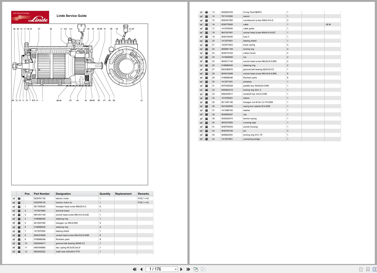 Linde Forklift L Series L141 01 Parts Catalog (1)