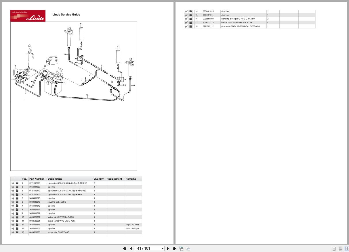 Linde Forklift L Series L365 01 Parts Catalog (2)