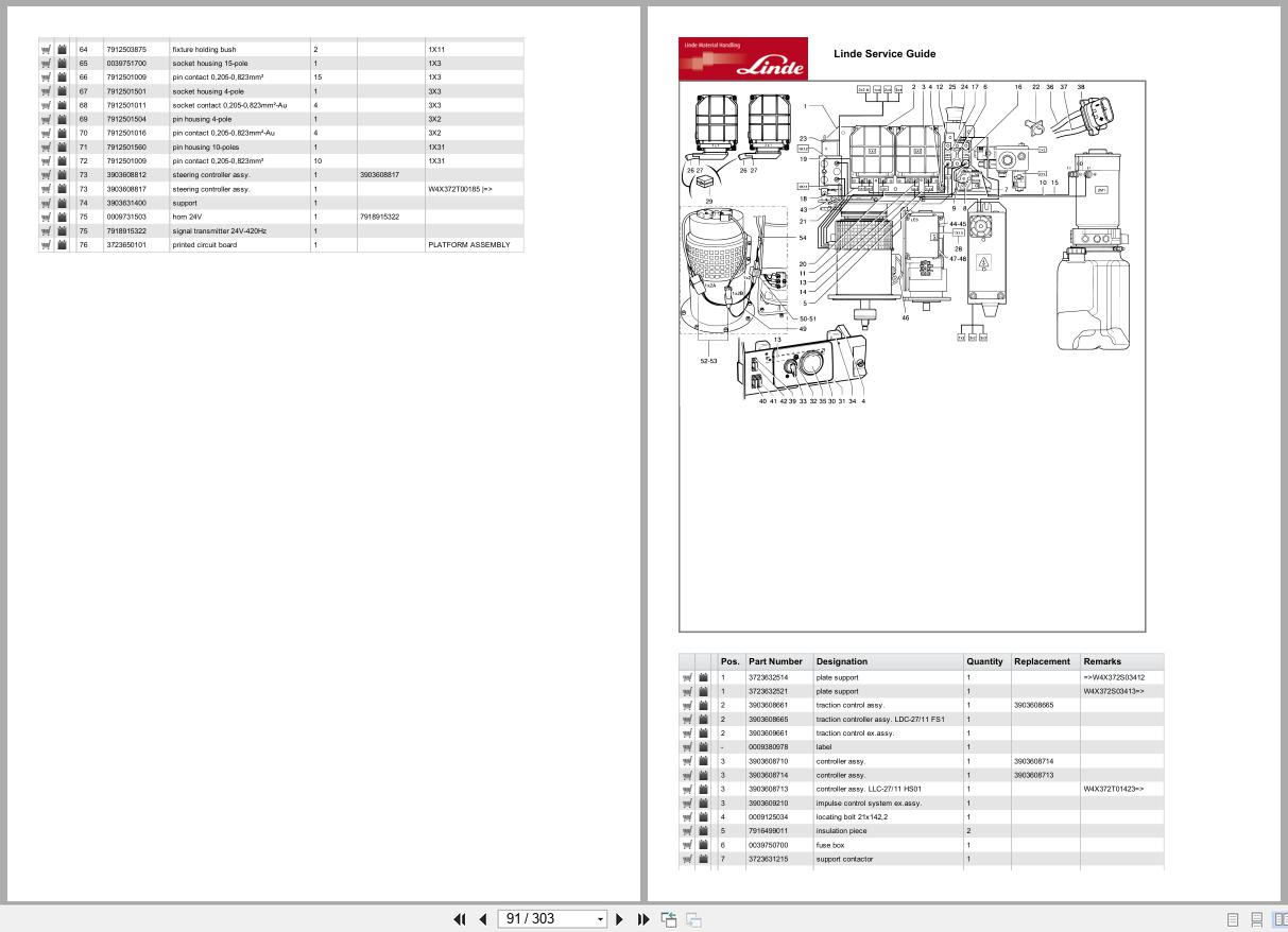 Linde Forklift L Series L372 02 Parts Catalog (2)