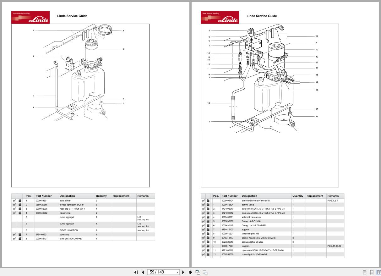 Linde Forklift L Series L379 01 L10 L12 Parts Catalog (2)