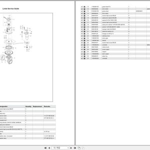 Linde Forklift M Series M1166 02 Parts Catalog (1)