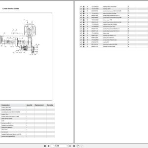 Linde Forklift MT Series MT1131 10 Parts Catalog (1)