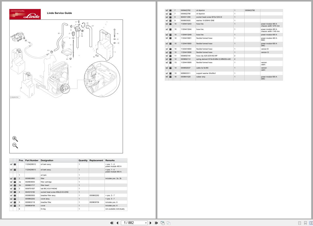 Linde Forklift R Series R1120 01 R10 12 14 16 20 25 08.2023 Parts Catalog (1)