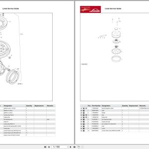 Linde Forklift R Series R1124 01 Parts Catalog (1)