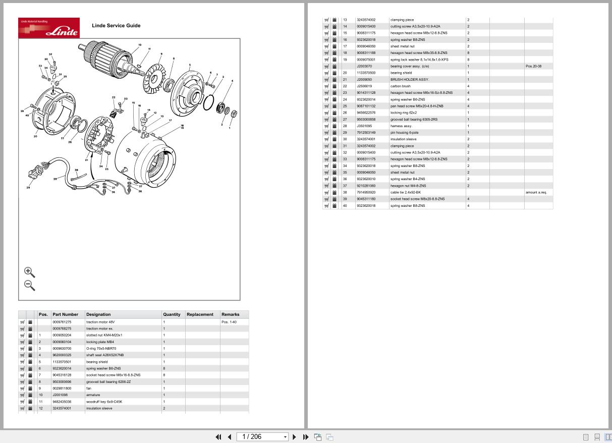 Linde Forklift R Series R113 02 Parts Catalog (1)