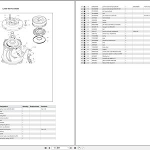 Linde Forklift R Series R115 02 Parts Catalog (1)