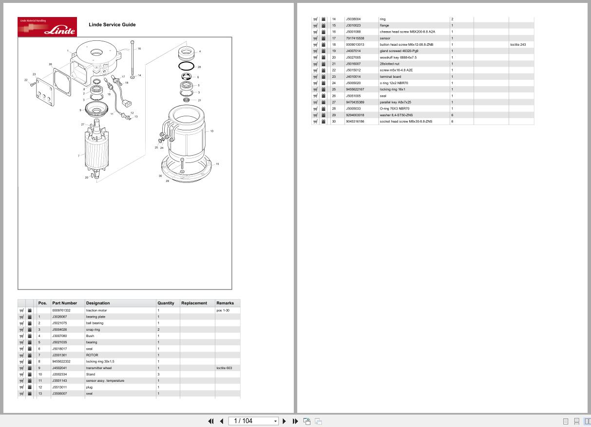Linde Forklift R Series R115 03 R14G 03 R16G 03 R20G 03 Parts Catalog (1)