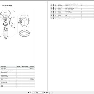 Linde Forklift R Series R115 12 Parts Catalog (1)