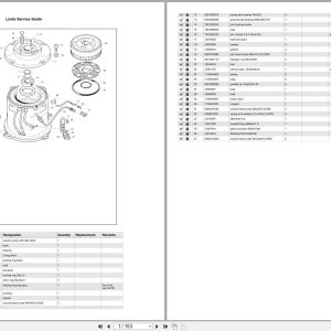 Linde Forklift R Series R116 01 Parts Catalog (1)