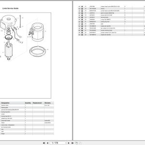 Linde Forklift R Series R116 02 Parts Catalog (1)