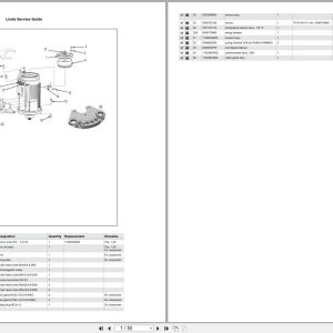 Linde Forklift T Series T 1152 01 T16 20 EX Parts Catalog (1)