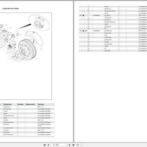 Linde Forklift T Series T1130 1 CITI One Parts Catalog (1)
