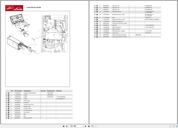 Linde Forklift T Series T1151-01 T16-T20 US Parts Catalog Linde Forklift T Series T1151 01 T16 T20 Us Parts Catalog (2)