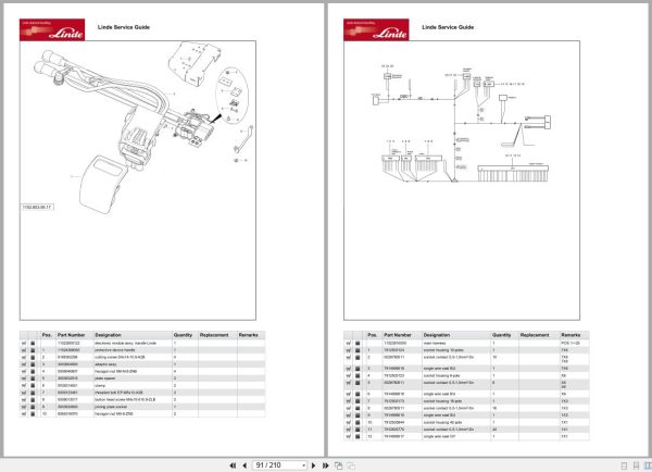 Linde Forklift T Series T1152 01 T16 T20 T16L Parts Catalog (2)