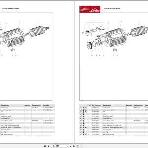 Linde Forklift T Series T1154 01 T14S T25SR Parts Catalog (1)