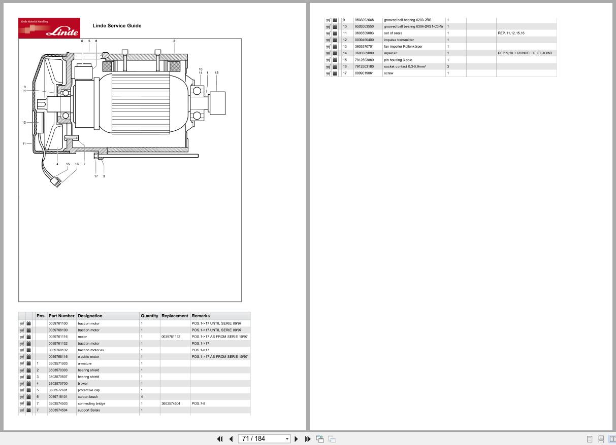 Linde Forklift T Series T360 01 T16 T18 T20 Parts Catalog (2)