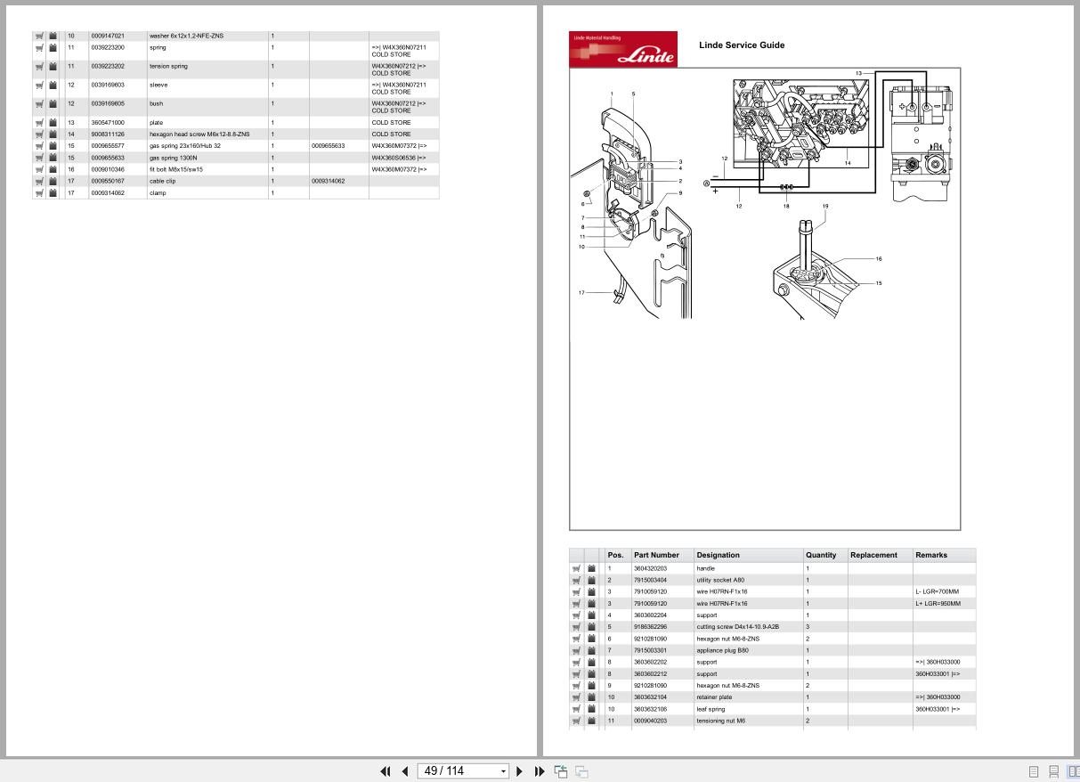 Linde Forklift T Series T360 01 T16L Parts Catalog (2)