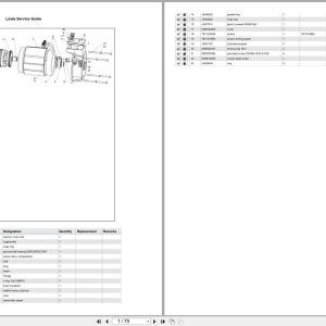 Linde Forklift V Series V1355 01 Parts Catalog (1)