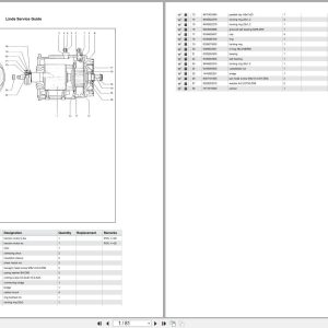 Linde Forklift V Series V149 01 Parts Catalog (1)
