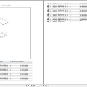 Linde Forklift V Series V4594 01 Parts Catalog (1)
