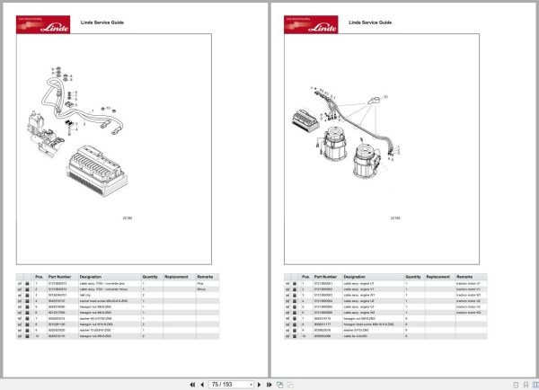 Linde Pallet Truck T Series T5131-01 Parts Catalog Linde Pallet Truck T Series T5131 01 Parts Catalog (2)