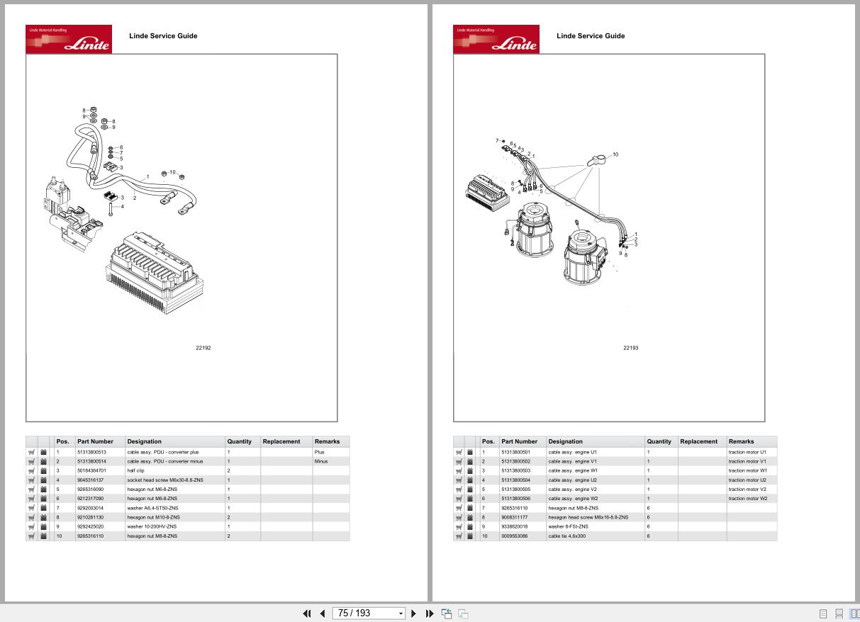 Linde Pallet Truck T Series T5131 01 Parts Catalog (2)