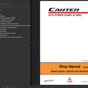 Mitsubishi FUSO Canter EURO VI OBD Shop Manual 2016 1
