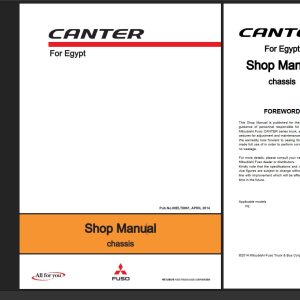 Mitsubishi FUSO Canter for Egypt Chassis Shop Manual 2014