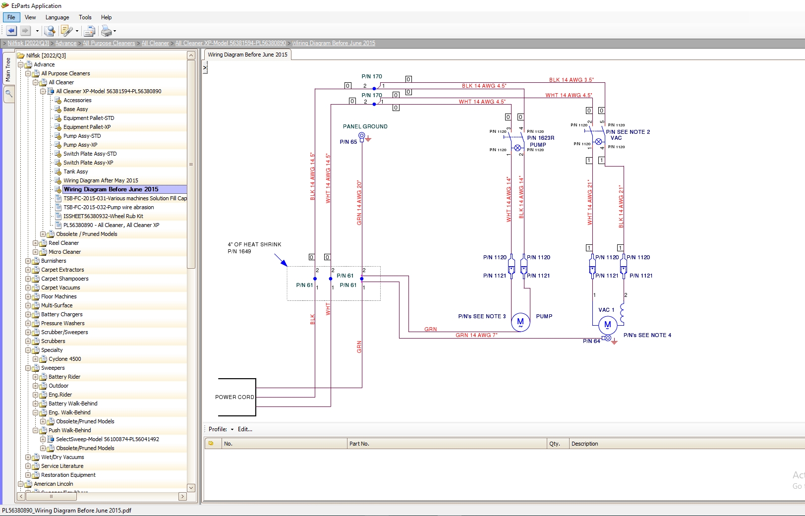 Nilfisk 2022 Q3 Service Parts Schematic Documentation 6