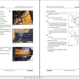 Sany Excavator SY215CA14K Shop Manual B06T03ENAN1 SY215CA14K 2