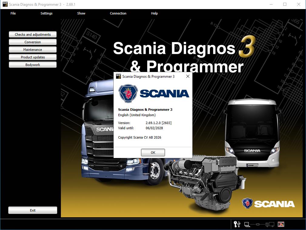Scania SDP3 2.69.1.2 2026 Diagnostic Programmer 3 Truck Bus 1 1
