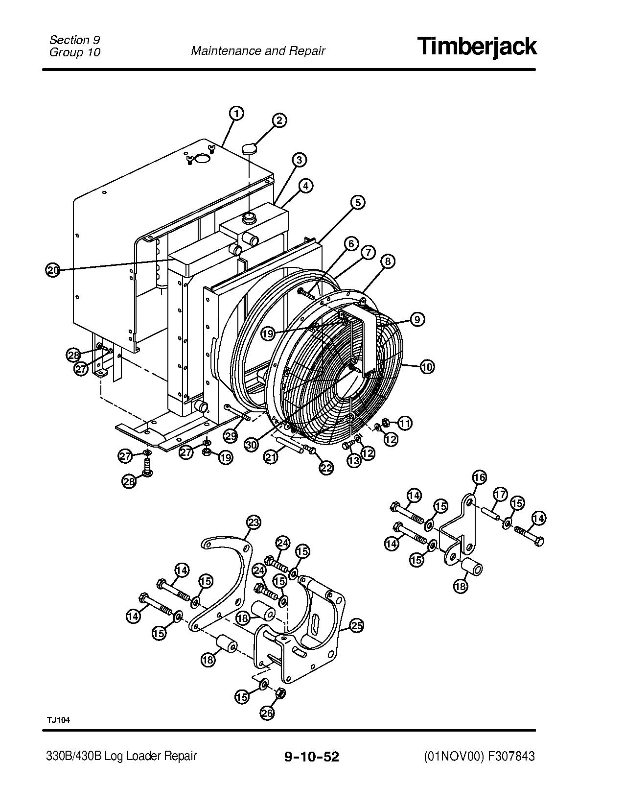 TimberJack 330B and 430B Log Loaders Technical Manual TMF307843 (3)