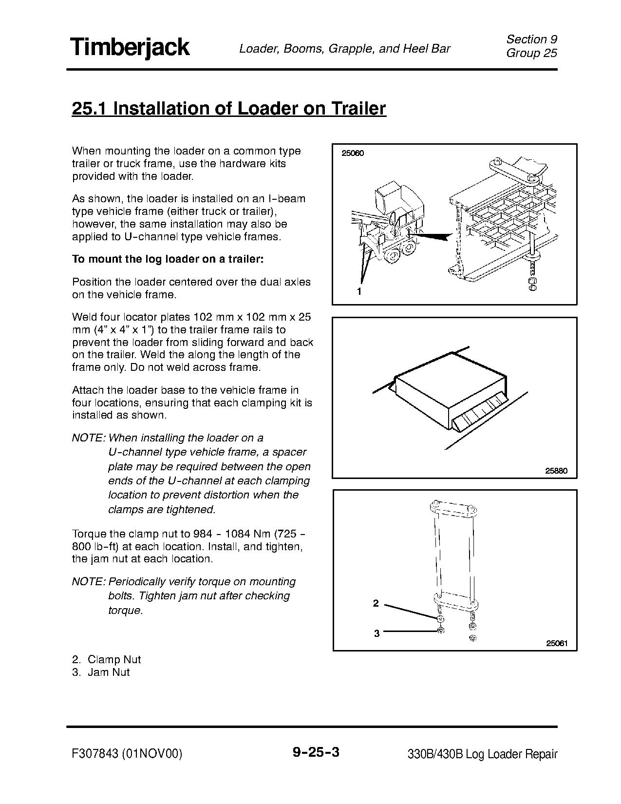 TimberJack 330B and 430B Log Loaders Technical Manual TMF307843 (4)
