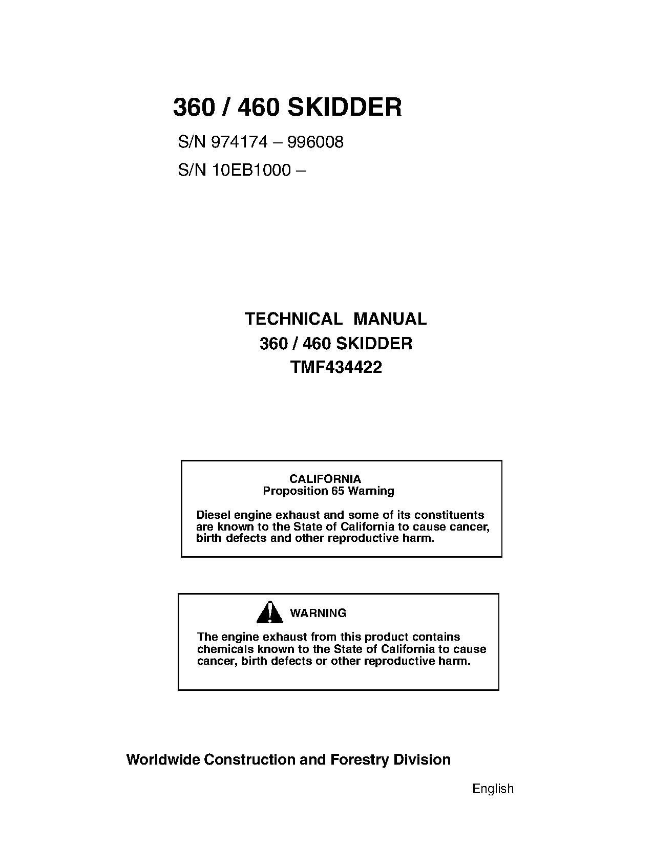 Timberjack 360 460 Skidders Technical Manual TMF434422 (1)