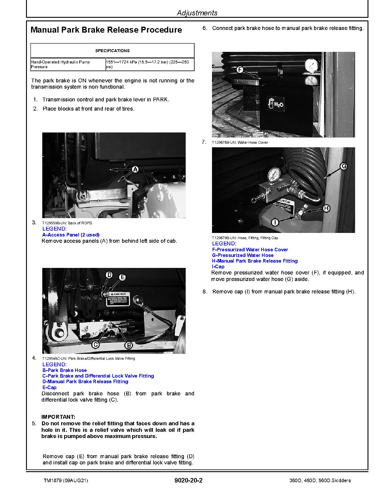 Timberjack 360D 460D 560D Skidders Operation Test Manual TM1879 (4)