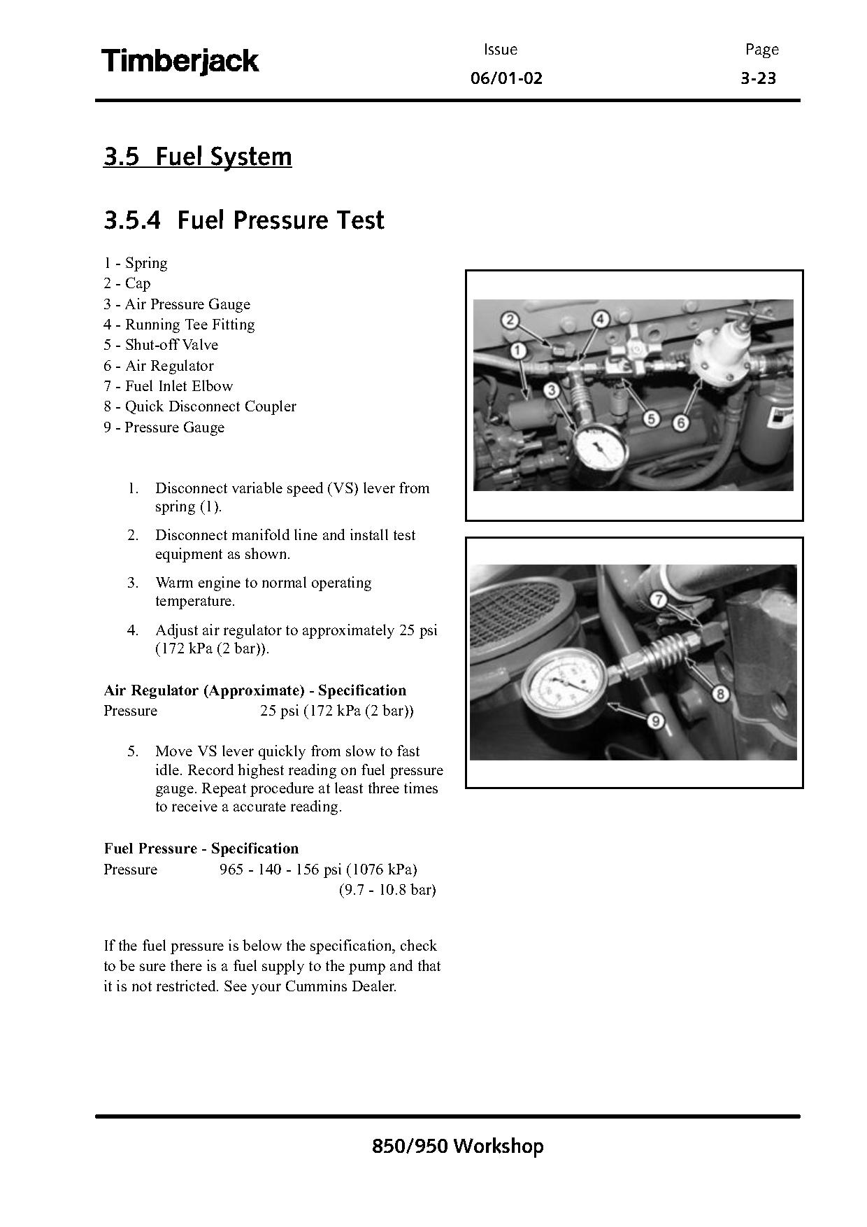 Timberjack 850 950 Tracked Feller Bunchers Technical Manual TMF435673 (2)