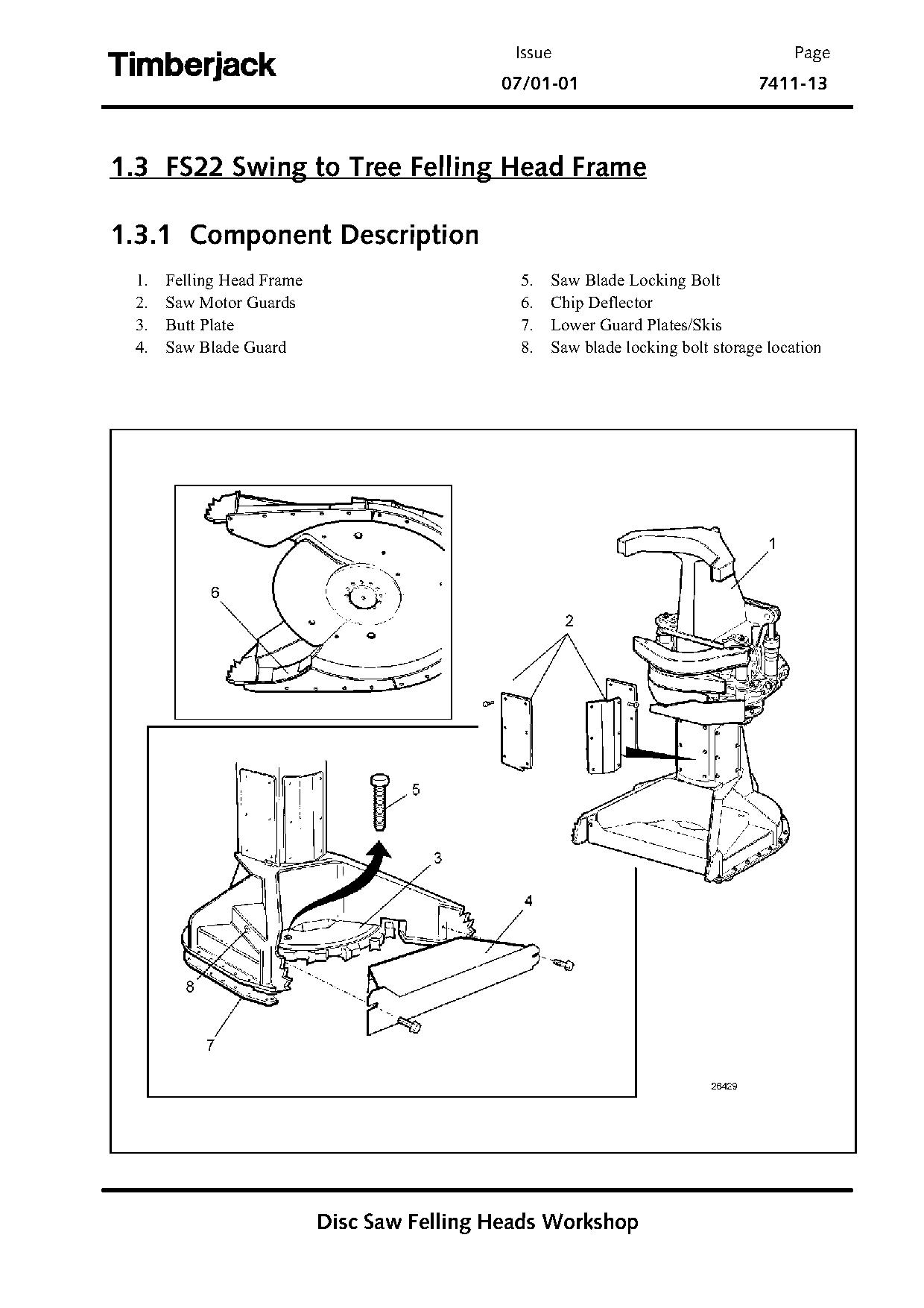 Timberjack FS20 FS22 FS24 Felling Heads Technical Manual TMF382053 (2)