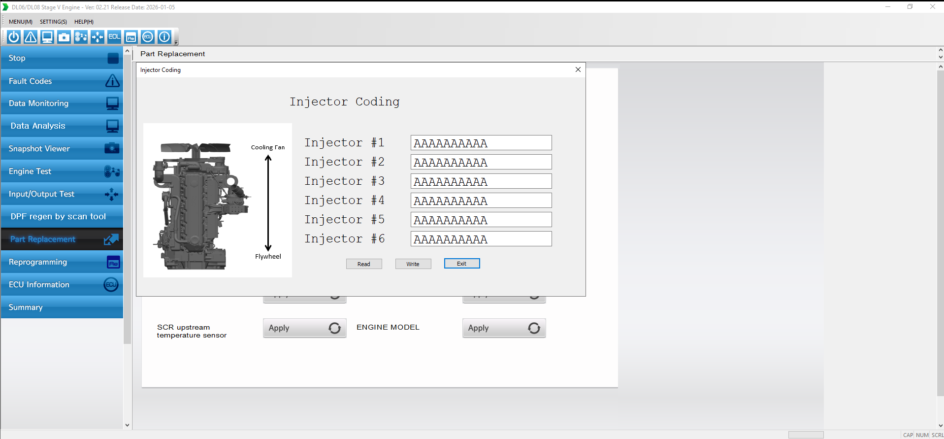 UL Doosan Diagnostic Tool DL0608 Stage V V2.20 05.01.2026 4
