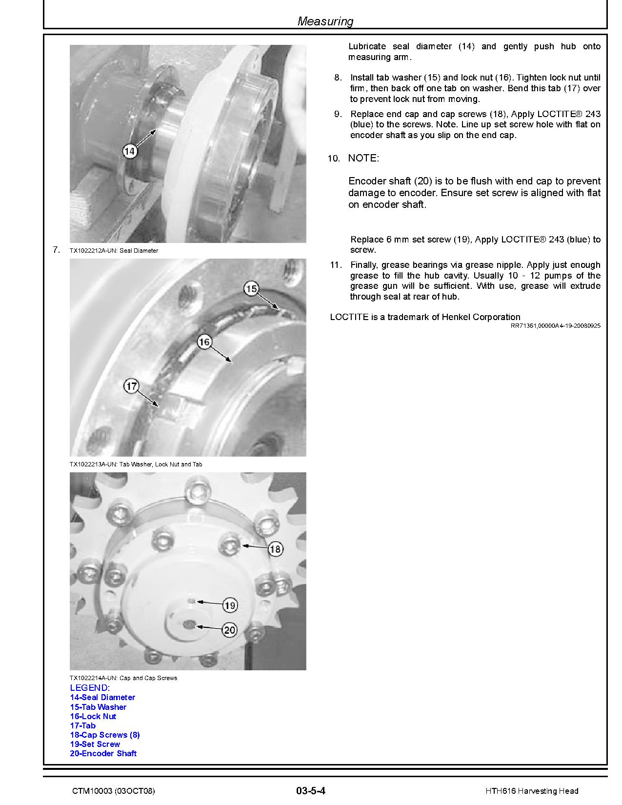 Waratah HTH616 Harvesting Heads Component Technical Manual CTM10003 (4)
