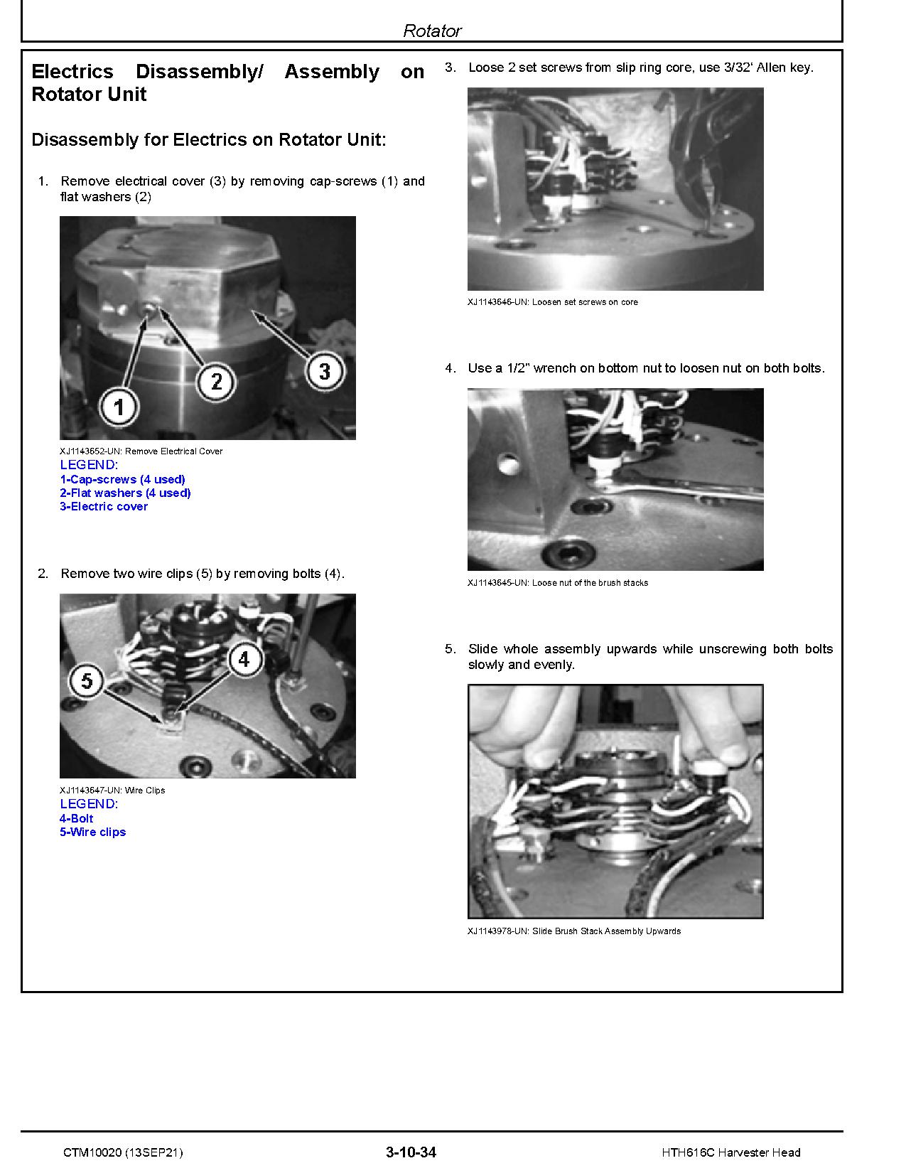 Waratah HTH616C Harvester Heads Component Technical Manual CTM10020 (3)