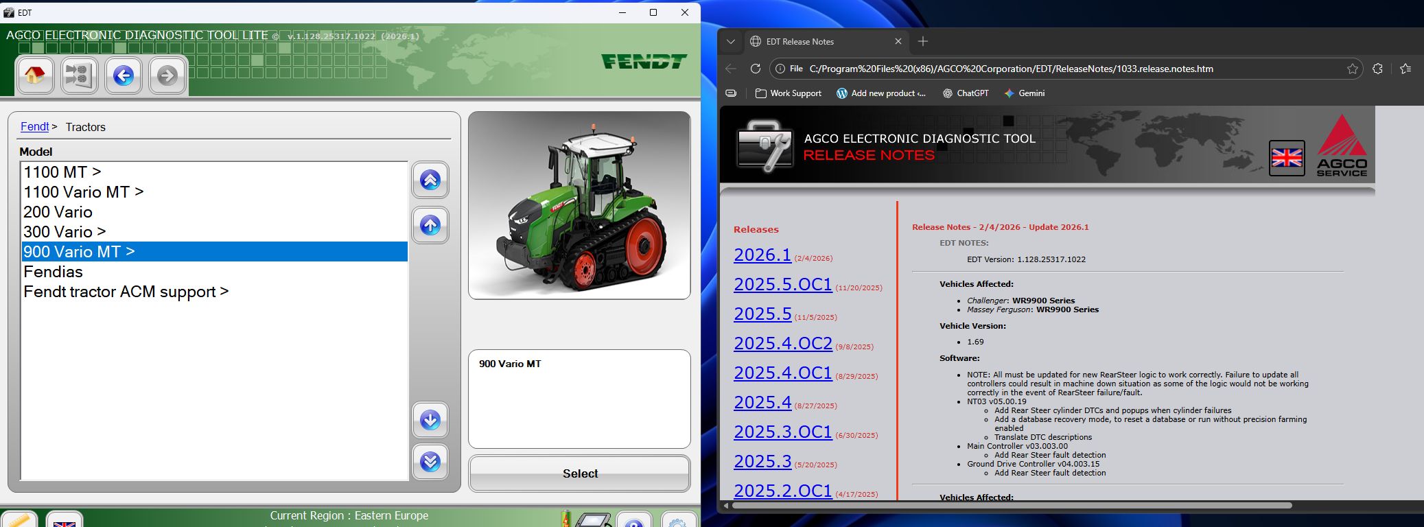 AGCO EDT v1.128.25317.1022 02.2026 Diagnostic Program 1