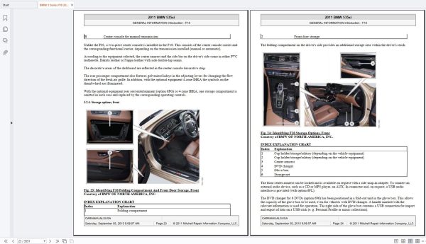 BMW 5 Series F10 2011 2015 Workshop Repair Manual (2)